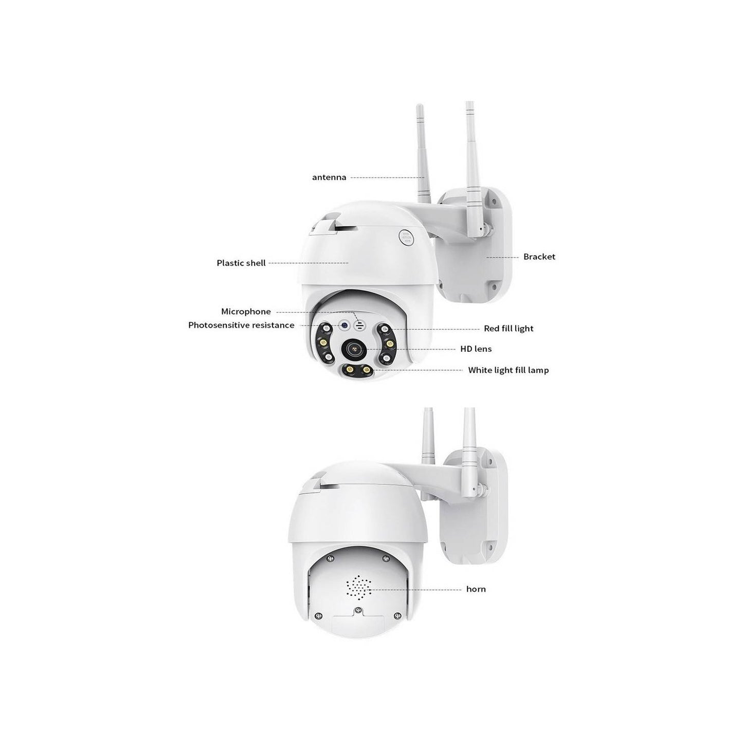 Cámara Ip Con Movimiento Infrarrojo Wifi